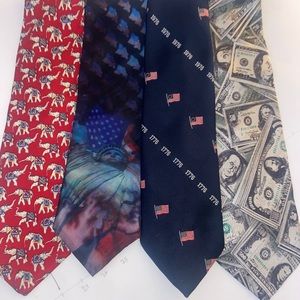 Lot of 4 American Heritage ties
